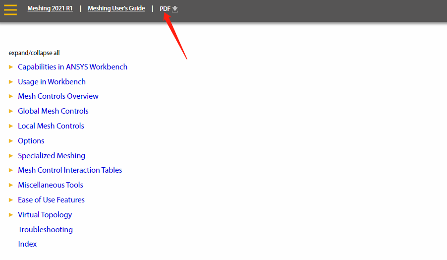关于如何下载Ansys官方帮助文档的说明